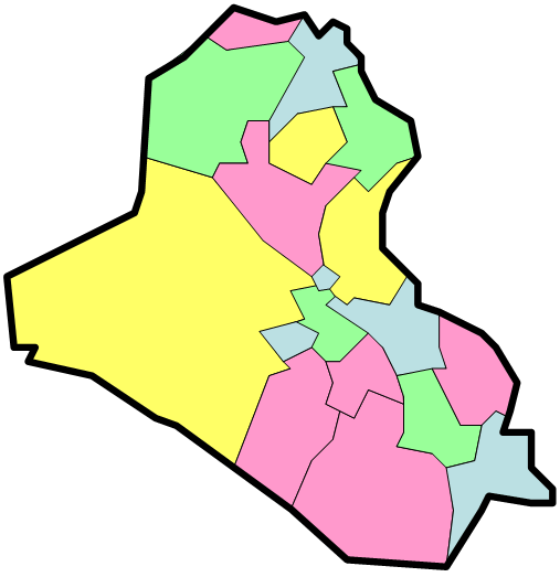 Iraq Map 3d