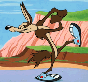 wylie coyote outline