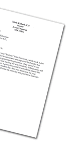 Letter from Mark Kalluak.