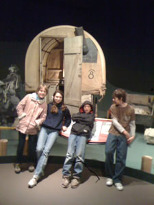Students at the Remington Carriage Museum