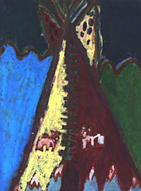 Pastel drawings by Grade 4 students